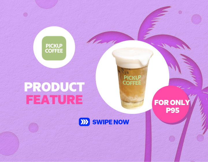 Php 95.00 only on PICKUP COFFEE Creme Latte