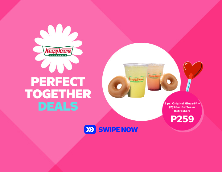 Enjoy Krispy Kreme's Perfect Together Deals for only Php 259! 