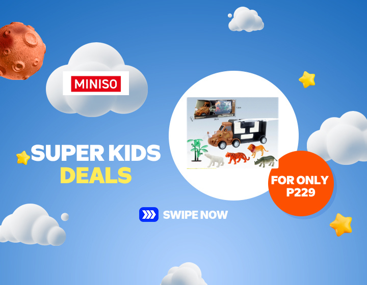 MINISO Animal Truck with 8 Little Animals Rhinoceros Truck