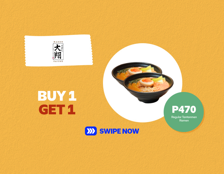 Ramen Daisho | Buy 1 Get 1 Regular Tantanmen Ramen