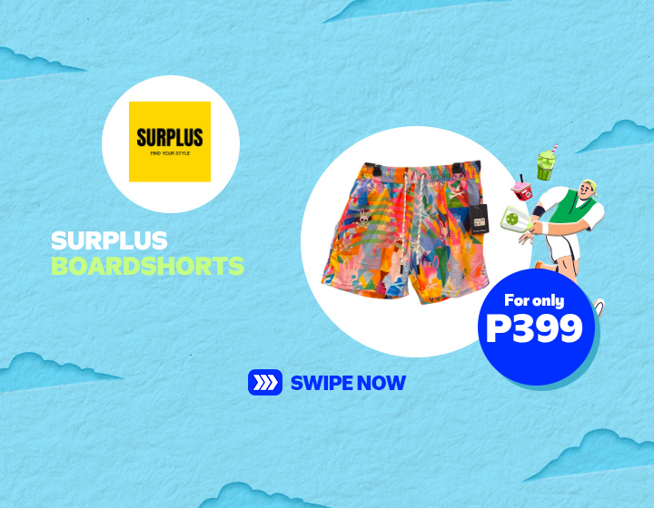 SURPLUS BOARDSHORTS FOR ONLY P399!