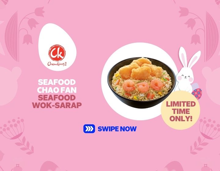 SEAFOOD CHAO FAN WOK SARAP Starts at P99 (price varies)