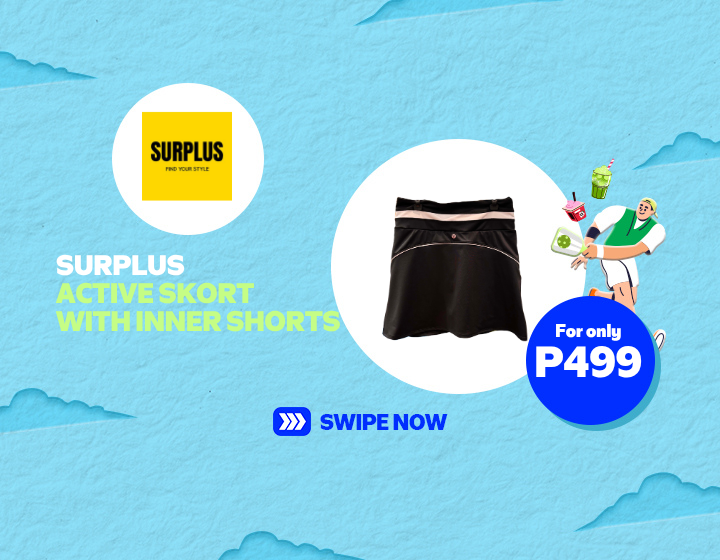 SURPLUS ACTIVE SKORT WITH INNER SHORTS FOR ONLY P499!