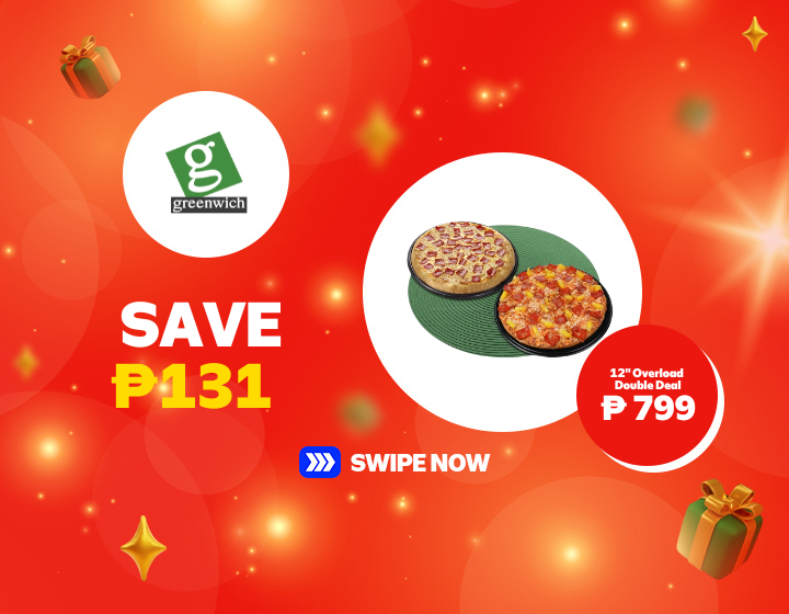 Save ₱ 131 | Greenwich | 12" Overload  Double Deal For Only  ₱799