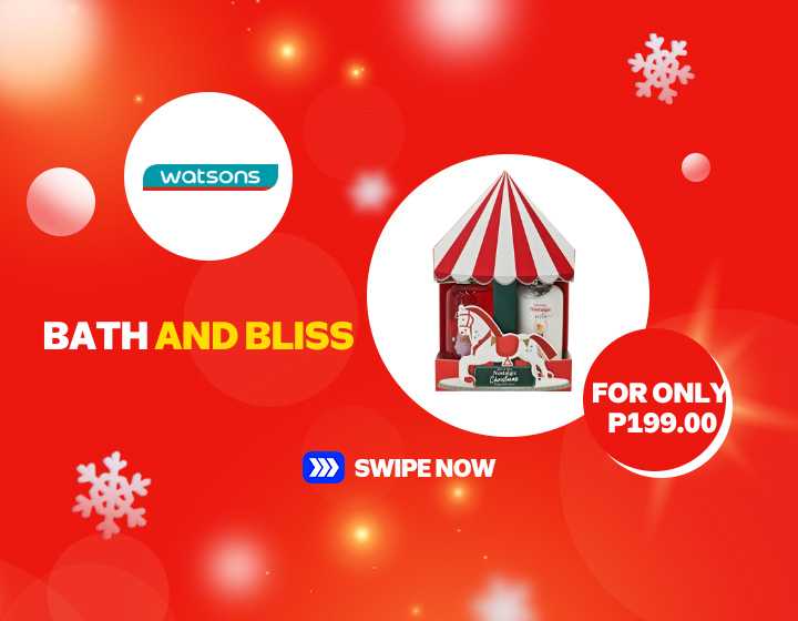 Feel the holiday magic with the BATH AND BLISS Nostalgic Christmas Bath 100ml Gift Set—now only ₱199! 🎄✨ Visit Watsons at SM City General Santos and make your gifting extra special! 🎁🛍️