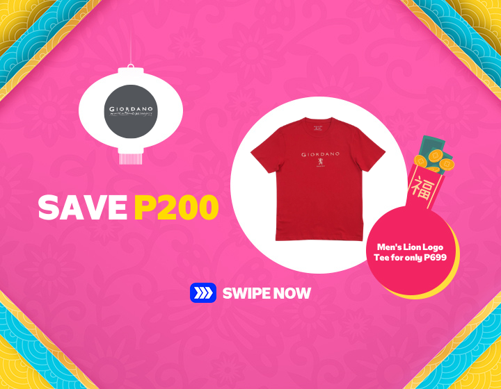 Giordano Save P200 on Men's Lion Logo Tee for only P699
