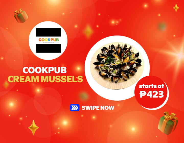 CookPub Cream Mussels starts at ₱423