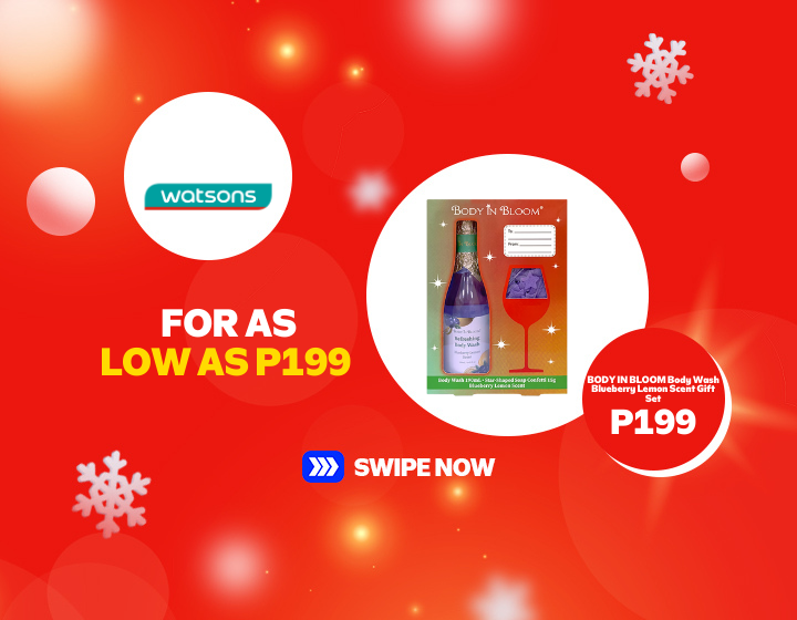 GET THE BODY IN BLOOM Body Wash Blueberry Lemon Scent Gift Set FOR ONLY P199