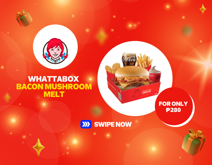 WENDY'S Whattabox Bacon Mushroom Melt