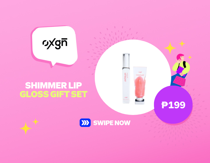 OXGN SHIMMER LIP GLOSS GIFT SET FOR ONLY P199!