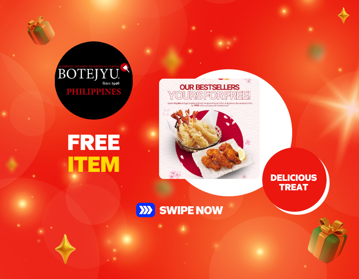 FREE Golden Shrimp Tempura Platter and Botekara Drumettes on Botejyu