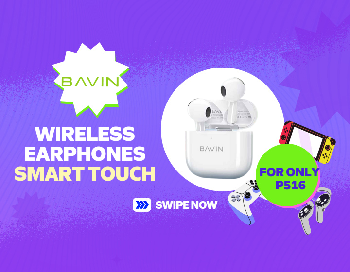 Php 516.00 only on BAVIN Charging Wireless Earphone Smart Touch