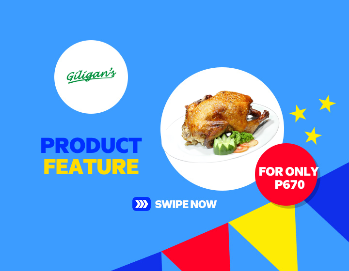 Php 670.00 only on GILIGANS Roasted Chicken