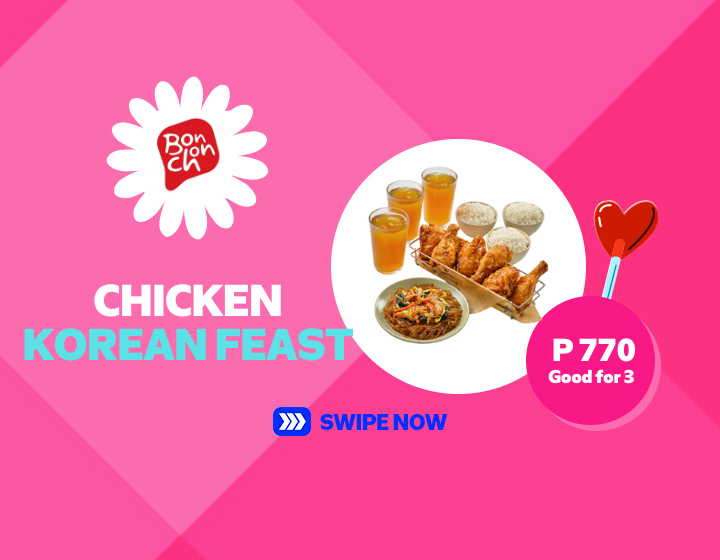 Bonchon Chicken Korean Feast for only ₱770 good for 3 pax