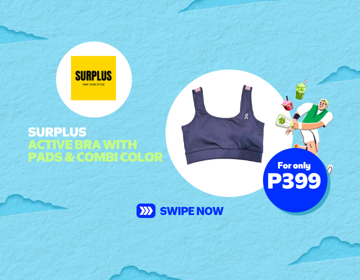 SURPLUS ACTIVE BRA WITH PADS & COMBI COLOR FOR ONLY P399!