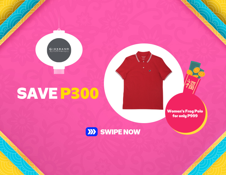 Giordano save P300 Women's Frog Polo for only P999