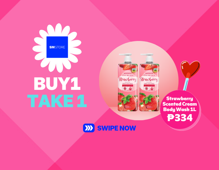 STRAWBERRY SCENTED CREAM BODY WASH 1L FOR ONLY P334