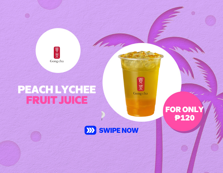 ake a refreshing sip of one of Gong Cha’s fruity favorites — the Peach Lychee Fruit Juice for only ₱120 🍑✨ Perfect for cooling down this season! Visit Gong Cha at SM City General Santos today 🧋☀️