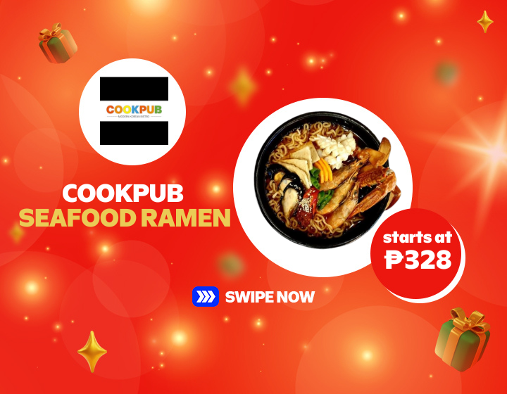 CookPub Seafood Ramen starts at 328