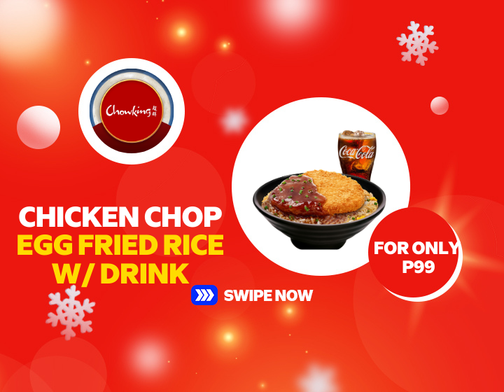 Chicken Chop Egg Rice with Drink