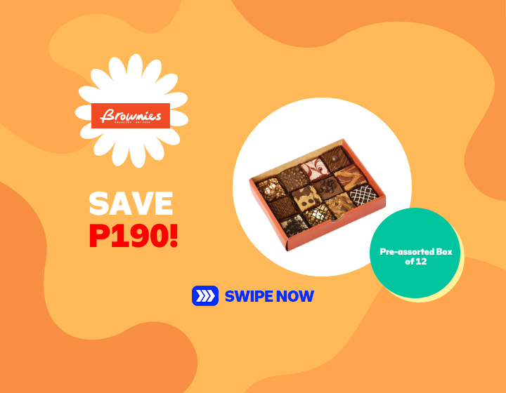 SAVE P190 ON Pre-assorted Box of 12 from Brownies Unlimited!