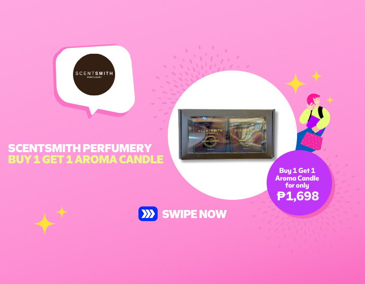 SCENTSMITH PERFUMERY BUY 1 GET 1 AROMA CANDLE FOR ONLY P1698!