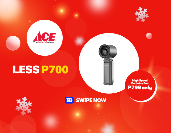 ACE HARDWARE | FIREFLY HIGH SPEED FOLDABLE FAN NOW AT P799 ONLY