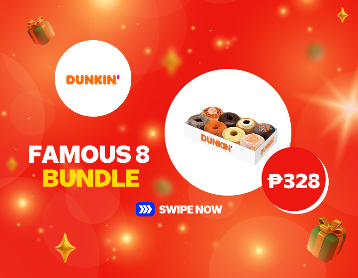 DUNKIN FAMOUS EIGHT BUNDLE FOR ONLY P328!