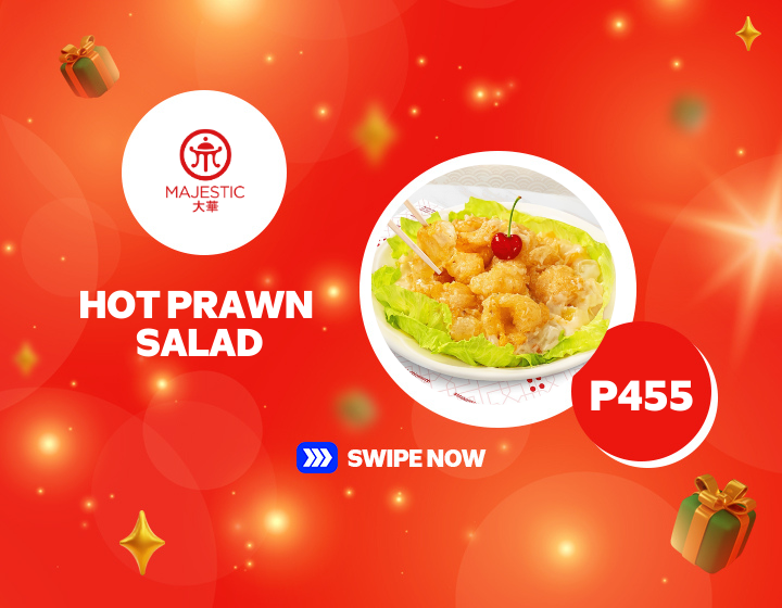 Enjoy Hot Prawn Salad from Majestic Restaurant