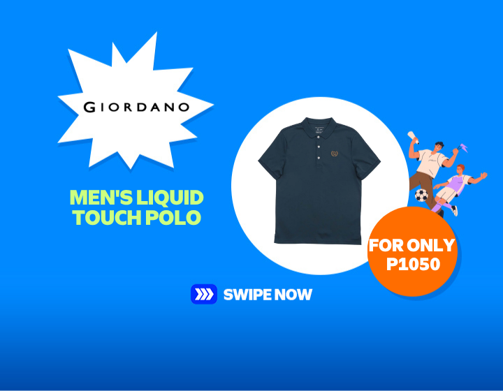 SMZA GIORDANO Men's Liquid Touch Polo
