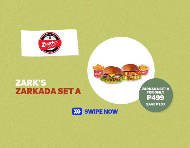 ZARK'S BURGER ZARKADA SET A FOR ONLY P499!