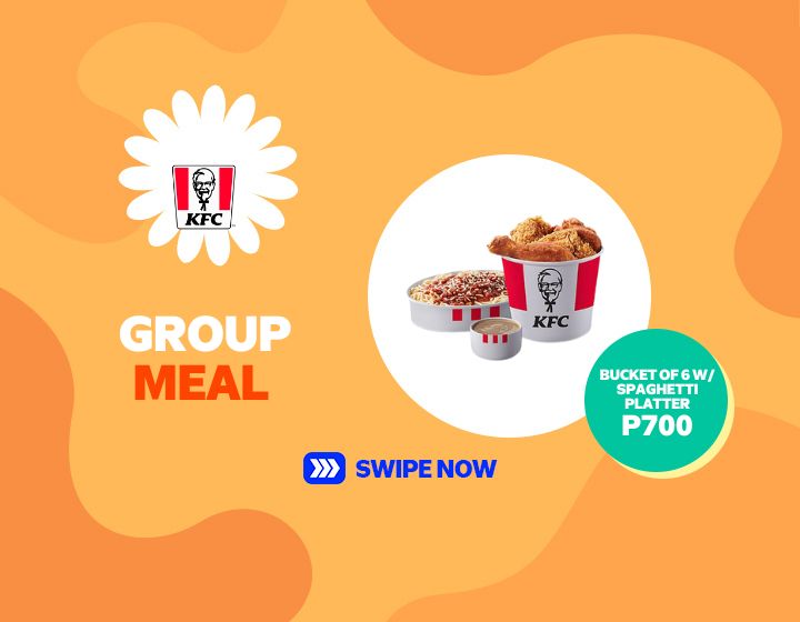 KFC Bucket of 6 with Spaghetti Platter