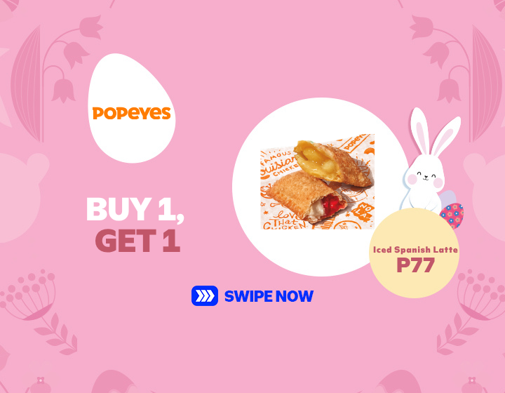Get Popeyes Buy 1, Get 1 Signature Pies for only P65