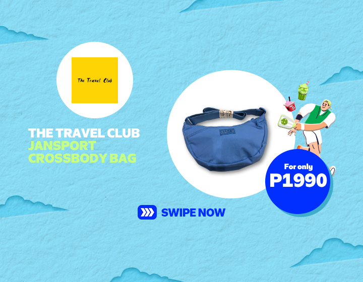 THE TRAVEL CLUB JANSPORT CROSSBODY BAG FOR ONLY P1990!