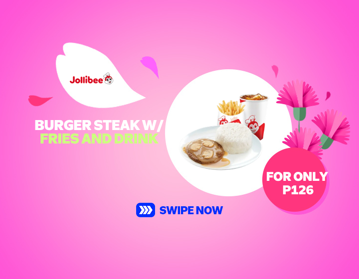 JOLLIBEE | BURGER STEAK WITH FRIES AND DRINK
