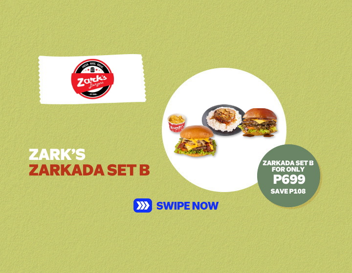 ZARK'S BURGER ZARKADA SET B FOR ONLY P699!