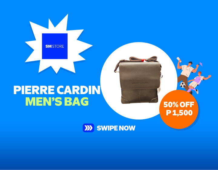 SM STORE PIERRE CARDIN MEN’S BAG 50% OFF NOW ONLY P 1,500