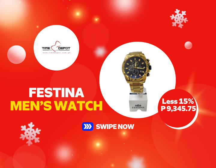 Time Depot Festina Mens Watch at 15% off for only P 9,345.75
