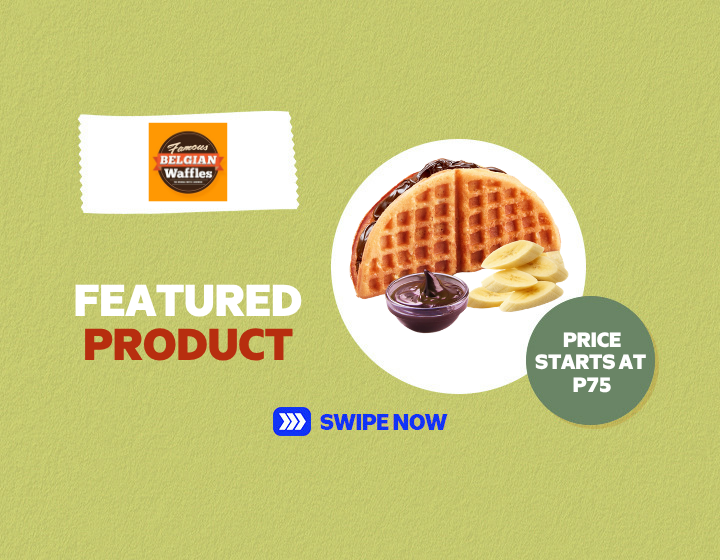 Famous Belgian Waffles | Banana Chocolate Waffle starts at P75
