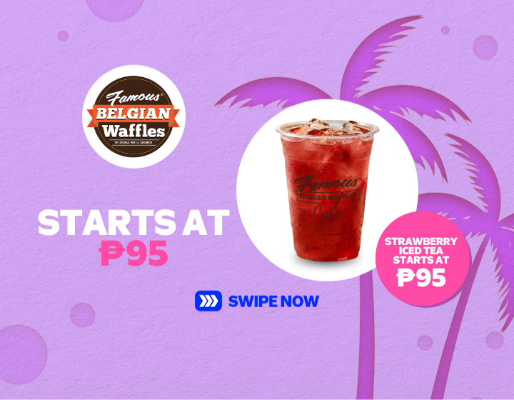 STRAWBERRY ICED TEA STARTS AT ₱95