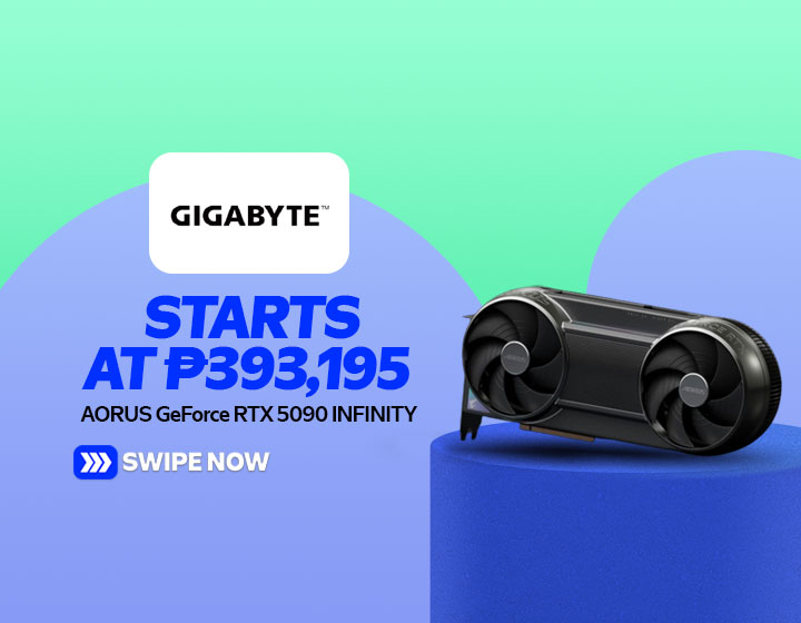 AORUS GeForce RTX 5090 INFINITY starts at P393,195