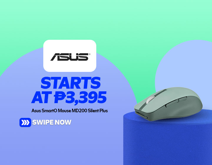 ASUS SmartO Mouse MD200 Silent Plus starts at P3,395