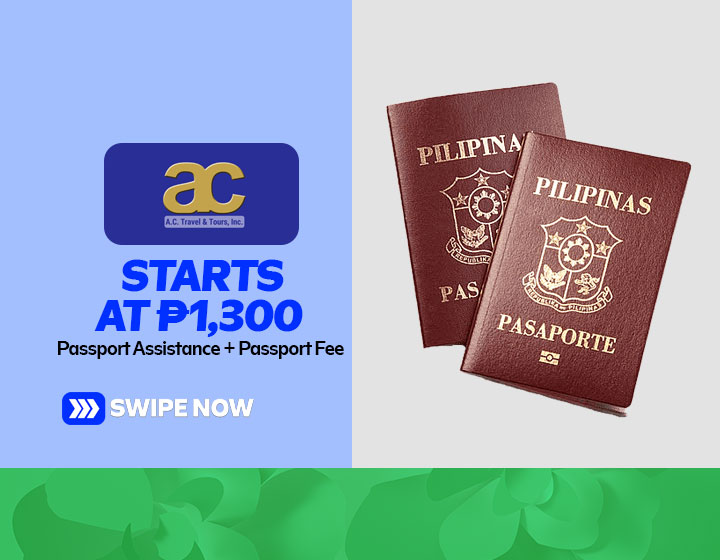Passport Assistance + Passport Fee starts at P1,300