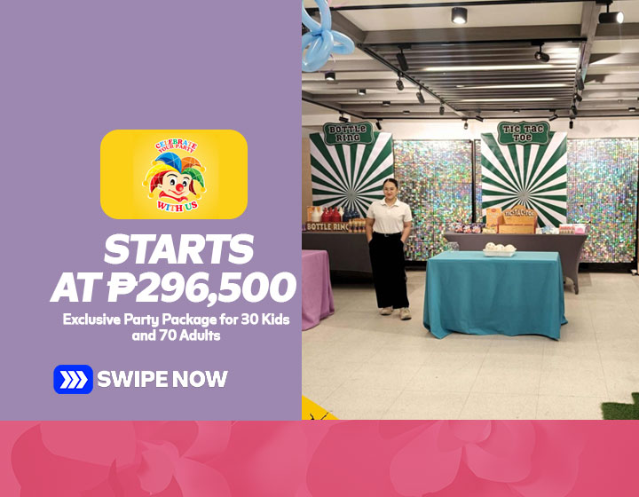 Exclusive Party Package for 30 Kids and 70 Adults starts at P296,500