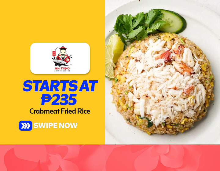 Crabmeat Fried Rice starts at P235