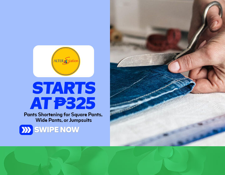 Pants Shortening for Square Pants, Wide Pants, or Jumpsuits starts at P325