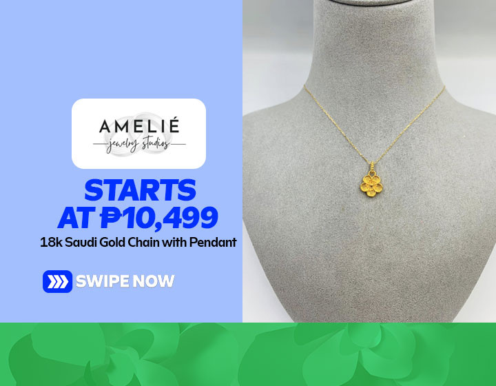 18K Saudi Gold Chain with Pendant starts at P10,499