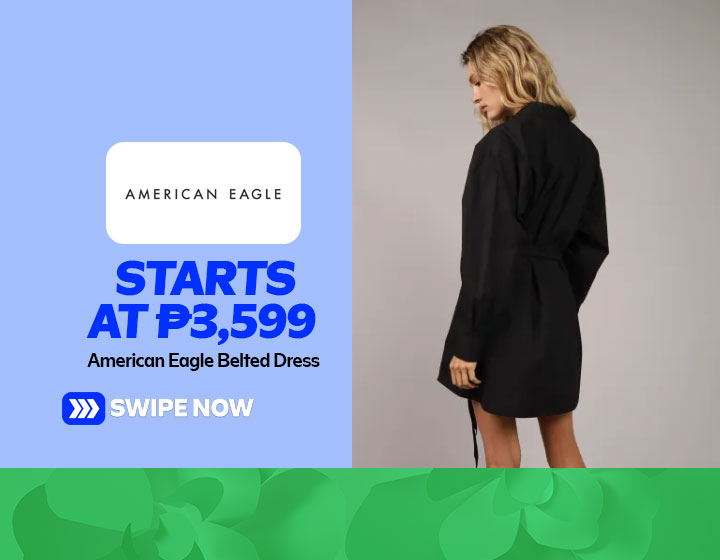 American Eagle Belted Dress starts at P3,599