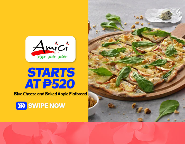 Blue Cheese and Baked Apple Flatbread starts at P520