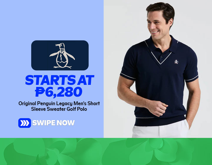 Original Penguin Legacy Men's Short Sleeve Sweater Golf Polo starts at P6,280